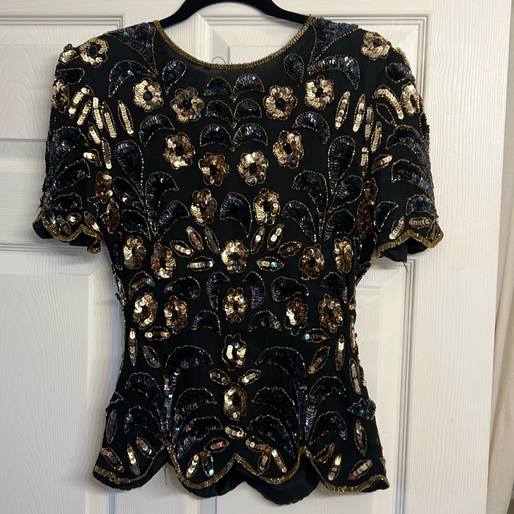 Women's Stenay Sequin Top - Black/Multicolor -Sp